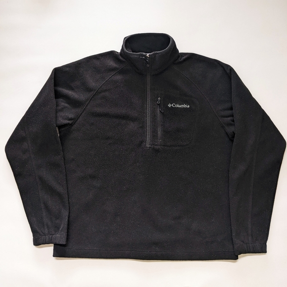 Columbia fleece 1/4 zip black sweater - Picture 4 of 5